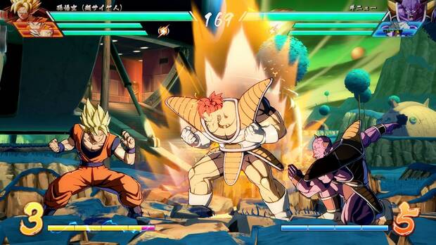 Nappa, Ginyu y ms personajes se muestran en Dragon Ball FighterZ Imagen 2