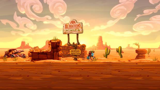 Captura de Steamworld Dig 2.