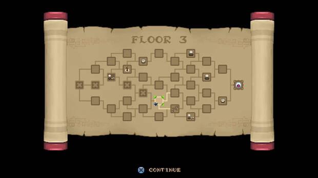 Este es el mapeado de un piso del juego.