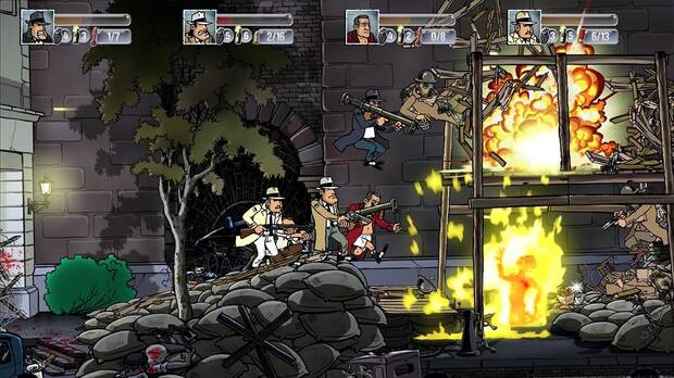 A cuatro jugadores 'Guns, Gore & Cannoli' se convierte en una auténtica locura