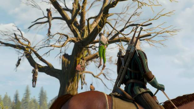 El mundo de 'The Witcher 3' vive una cruenta guerra, y viviremos situaciones realmente desagradables.