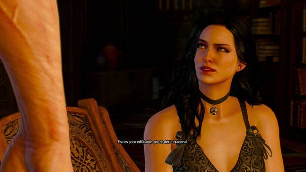 Yennefer tampoco est� de acuerdo con el tama�o de los subt�tulos.