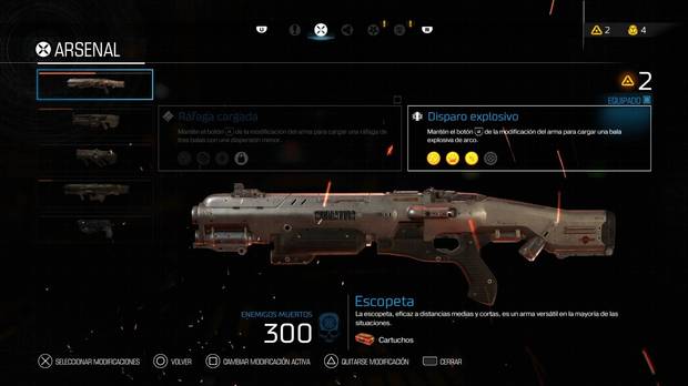 El hecho de poder mejorar las armas es alguno de los