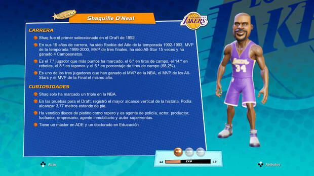 Cada jugar tendr� un poco de informaci�n sobre su carrera deportiva y vida personal.