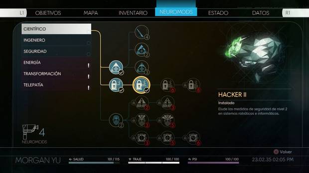 Nos devanaremos los sesos cada vez que desbloqueemos una habilidad, porque hay tantas y tan variadas, que cuesta decidirse.