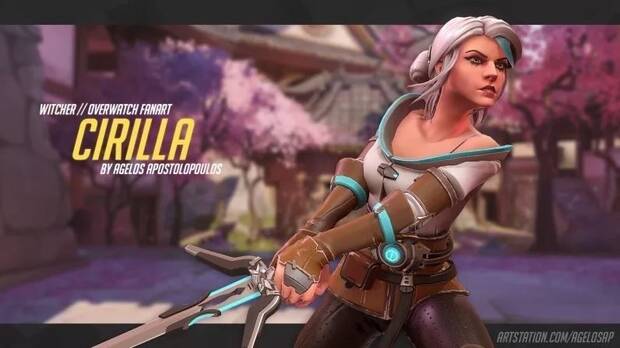 Un fan imagina c�mo ser�a Ciri de The Witcher 3 en Overwatch Imagen 3