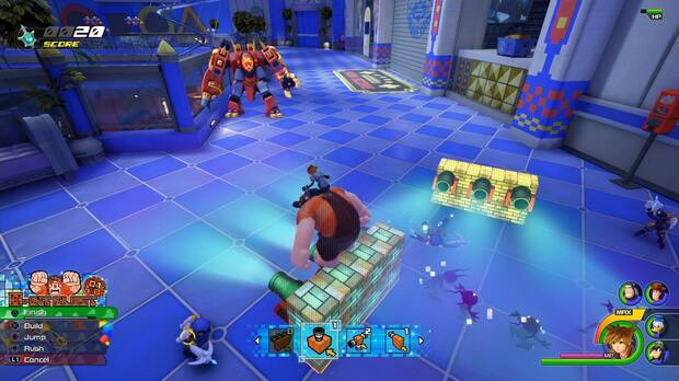 La invocaci�n de '�Rompe Ralph!', con la que tenemos que ir construyendo bloques, es muy original.