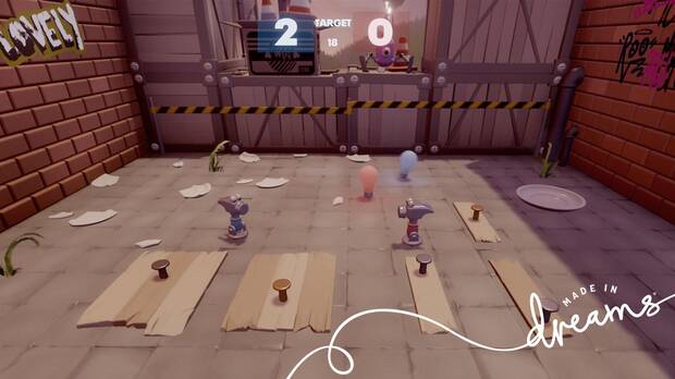 Todo lo que creemos en 'Dreams' podr� ser para dos jugadores, y se podr�n realizar juegos competitivos.