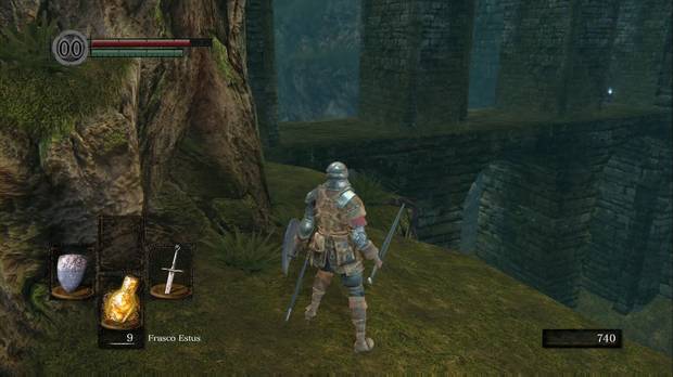 Dark Souls Remastered, Santuario de Enlace del fuego, Anillo de sacrificio raro, acueducto