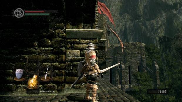 Dark Souls Remastered, Burgo de los no muertos, Dragón, Puente, Cola, Espada recta dragón