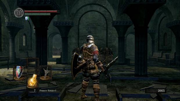 Dark Souls Remastered, Parroquia de los no muertos, Gran salón, Camino al jefe