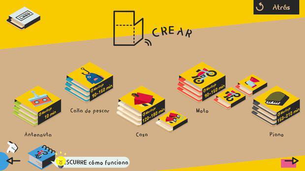 Los men�s son llamativos, aunque el jugador no sabe exactamente por d�nde seguir una vez ha construido el Toy-Con, no hay nada que gu�e nuestros pasos.