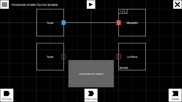 Crear un nuevo juego es tan f�cil como unir una caja en la que hay un activador (como pulsar un bot�n o detectar algo) con otra en la que se produce un efecto (como emitir un sonido). Otra cosa es saber qu� se quiere hacer, pero puede haber multitud de ca
