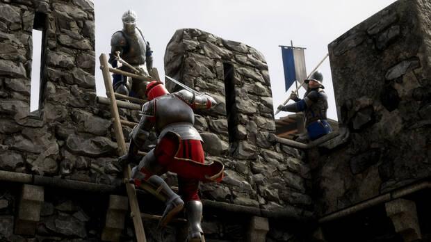 Frontline es un modo de juego que recuerda a Conquista de 'Battlefield' y es donde m�s luce toda la acci�n y el combate de 'Mordhau'.