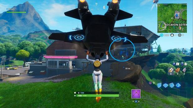 Fortnite Battle Royale - Fortbyte 31: punto de la nave donde aparece el Fortbyte 31