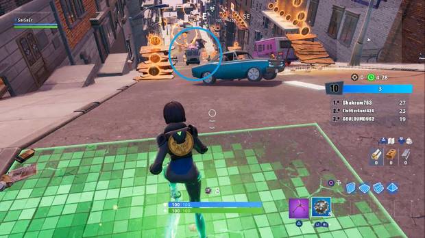 Fortnite - Entrega en el centro: localización del camión de los helados