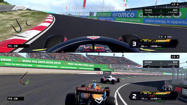 El modo Pantalla Partida estará presente en 'F1 2020' para que juguemos con un amigo o familiar de forma local.