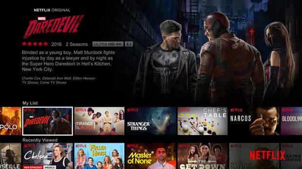 Netflix Interfaz