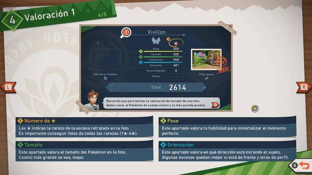 New Pokémon Snap - Cómo funciona el sistema de valoración de fotos