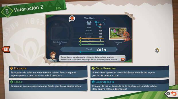 New Pokémon Snap - Parámetros de valoración de fotos
