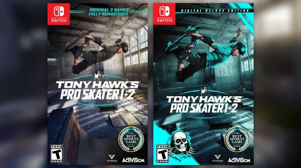 Ediciones disponibles para Tony Hawk's Pro Skater 1+2 en Switch.