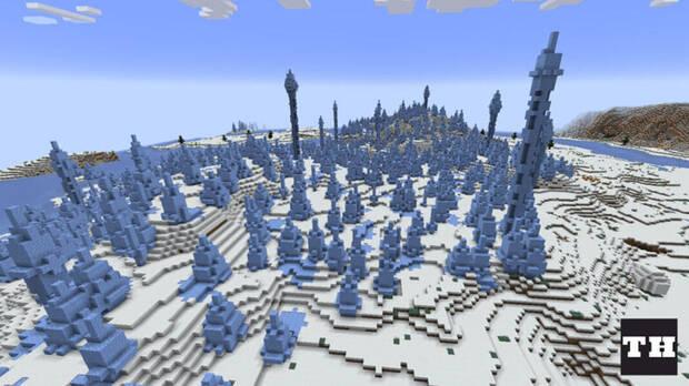 Melhores sementes de Minecraft - Icy Peaks