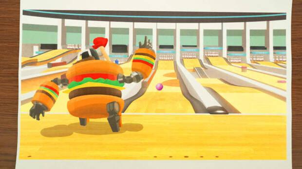 Nintendo Switch sports robot hamburguesa