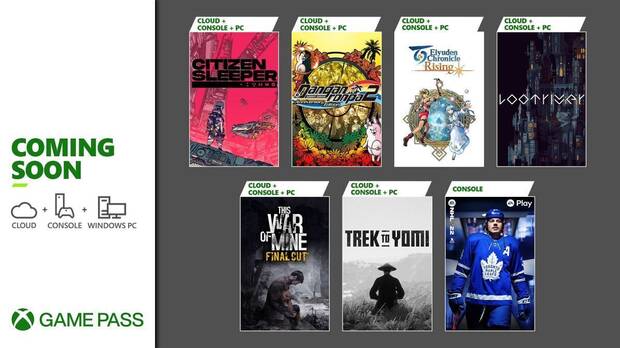 PC Game Pass y Xbox Game Pass en mayo de 2022