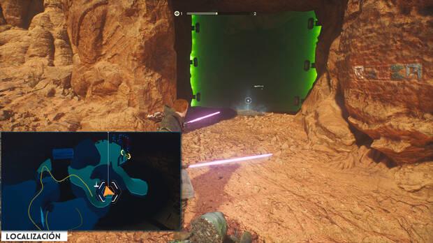 Star Wars Jedi: Survivor - Localización del banco de datos 29 en Caída silbante de Jedha