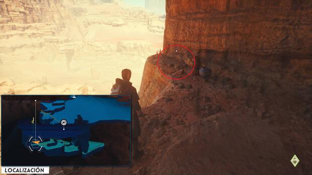 Star Wars Jedi: Survivor - Localización del tesoro 29 en Camino de la perseverancia de Jedha