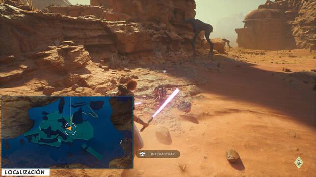 Star Wars Jedi: Survivor - Localización del tesoro 30 en Tumba del buscarrutas de Jedha