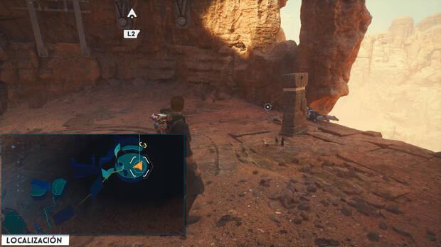 Star Wars Jedi: Survivor - Localización del tesoro 35 en Caída silbante de Jedha
