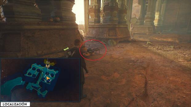Star Wars Jedi: Survivor - Localización del tesoro 43 en Templo del santuario de Jedha