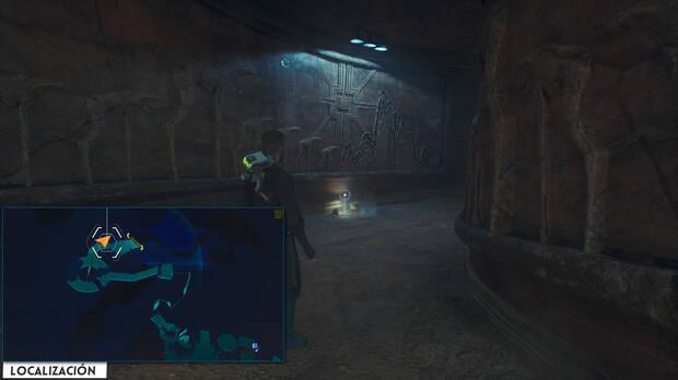 Star Wars Jedi: Survivor - Localización del banco de datos 38 en Templo del santuario de Jedha