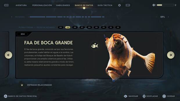 Star Wars Jedi: Survivor - Ficha de datos del Faa de boca grande