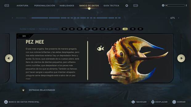 Star Wars Jedi: Survivor - Ficha de datos del Pez Mee