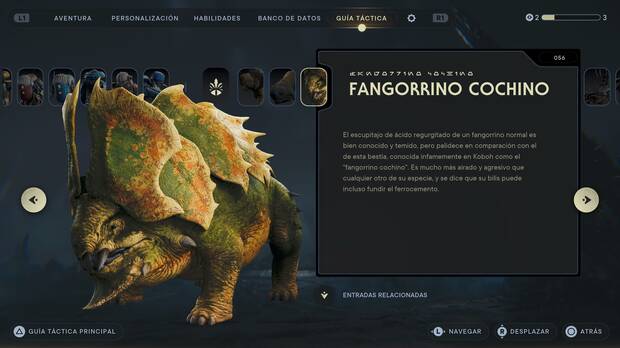 Star Wars Jedi: Survivor - Escáner del enemigo Fangorrino cochino