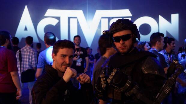 Jiménez en un viaje al E3 durante su época en Activision, justo antes del lanzamiento de 'Call of Duty: Modern Warfare' en 2014.