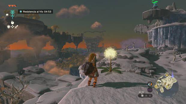Zelda: Tears of the Kingdom - Solución puzle Kolog: Dientes de león