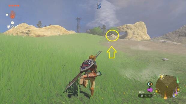 Zelda: Tears of the Kingdom - Encontrar a Obab a los pies del monte Labla