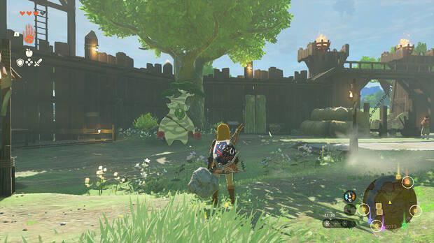 Zelda: Tears of the Kingdom - Posición de Obab en el Fuerte vigía
