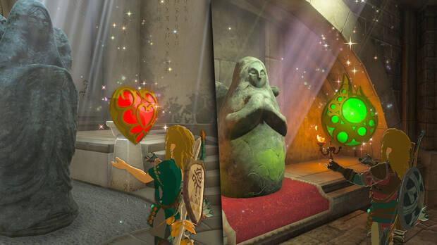 Zelda: Tears of the Kingdom - Mejorar la vida y la resistencia