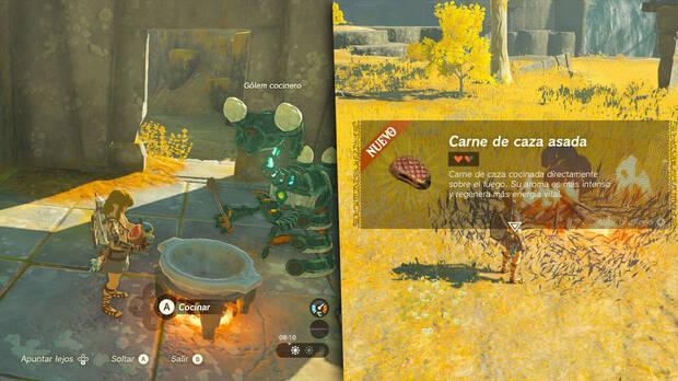 Zelda: Tears of the Kingdom - Farmea carne, cocínala y véndela para ganar rupias