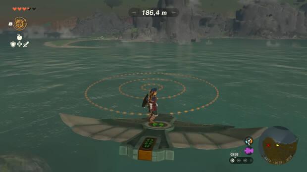 Zelda: Tears of the Kingdom - Juega el minijuego del Planeador en isla Frontia para ganar rupias
