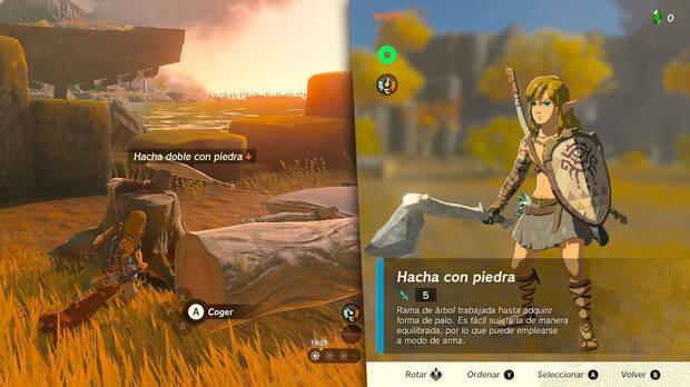 Zelda: Tears of the Kingdom - Cómo se hace un hacha