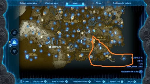 The Legend of Zelda Tears of the Kingdom - Santuarios de la región de Necluda oriental