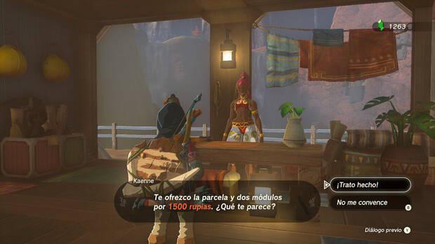 Zelda: Tears of the Kingdom - Comprar tu propia casa a Kaenne