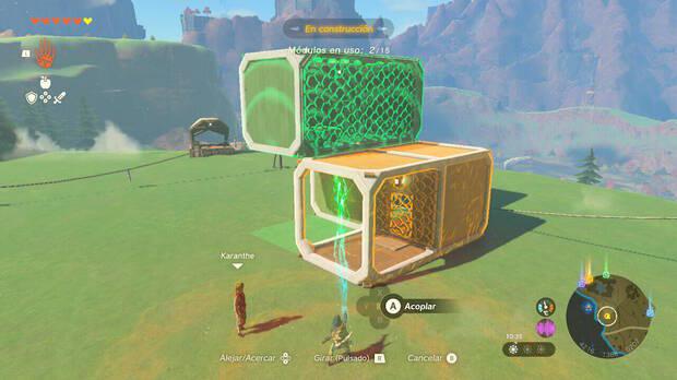Zelda: Tears of the Kingdom - Colocar módulos en la parcela de tu casa