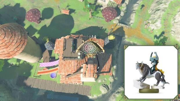 Zelda: Tears of the Kingdom - Recompensa por escanear Amiibo Midna y Link lobo