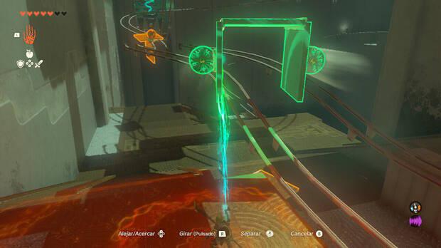 The Legend of Zelda: Tears of the Kingdom - Santuarios de Farone: Santuario de Iu'qoum, construcciones para el puzle de los raíles finales